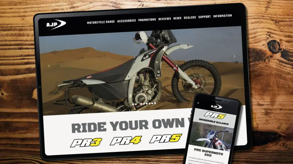 Web designer for motorcycle manufacturer business