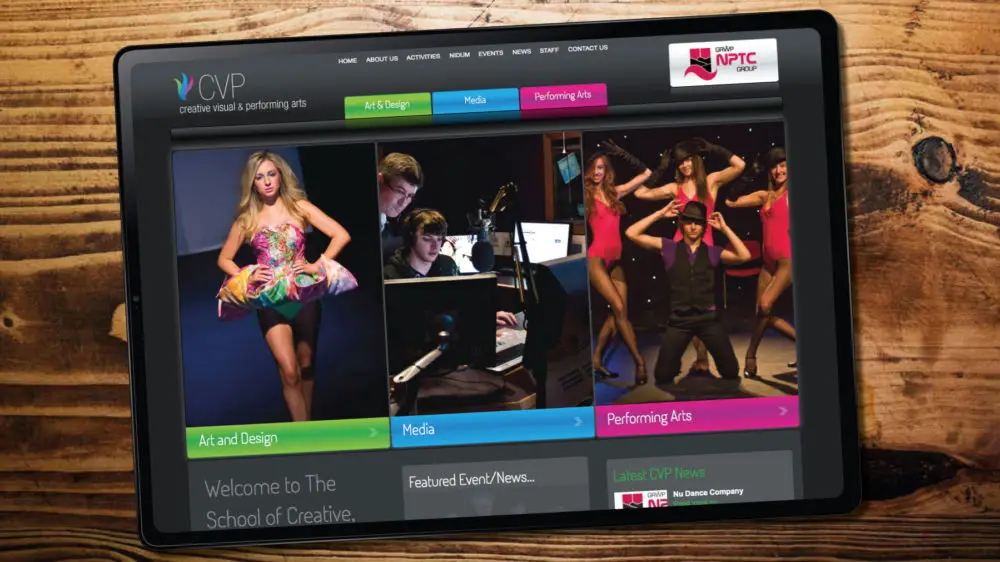 Performing Arts Bespoke Website