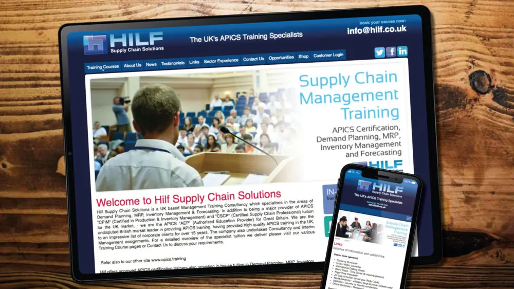 Web Design for Training Company in Bridgend