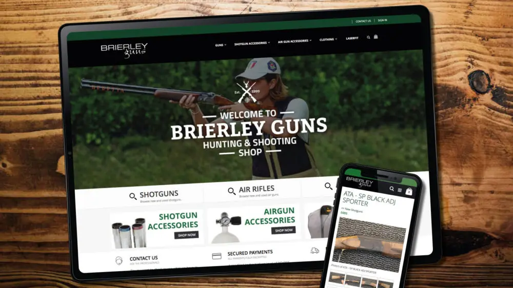 Gun Retailer Magento theme web designer