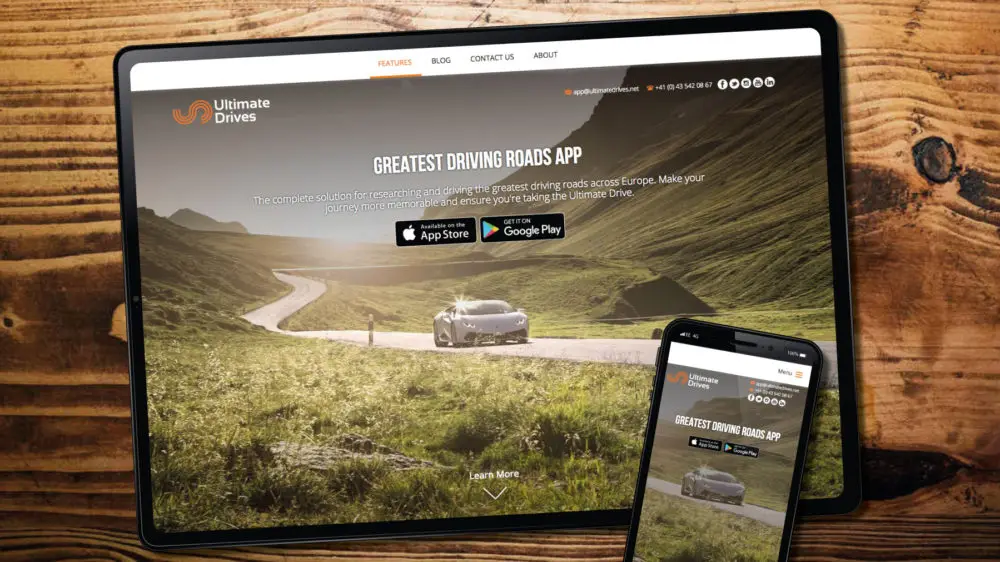 Custom WordPress theme for ultimate app website