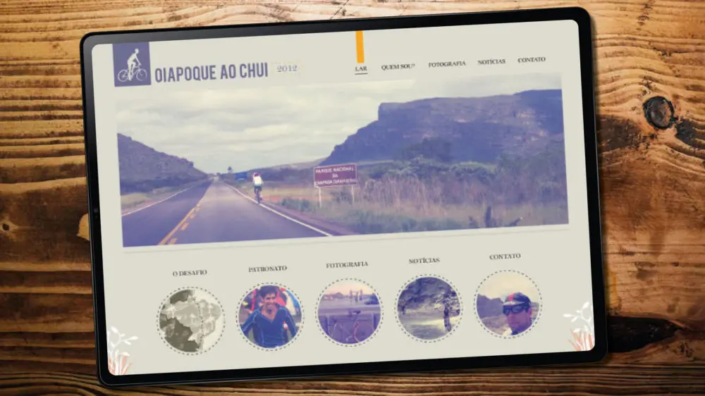 cycling tour website design