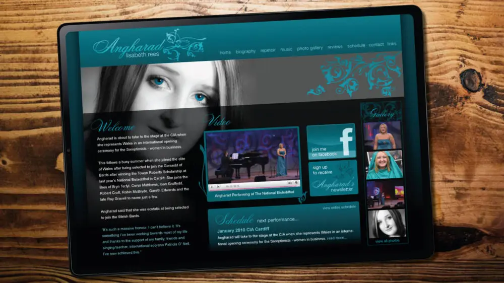 Soprano Singer Website Design