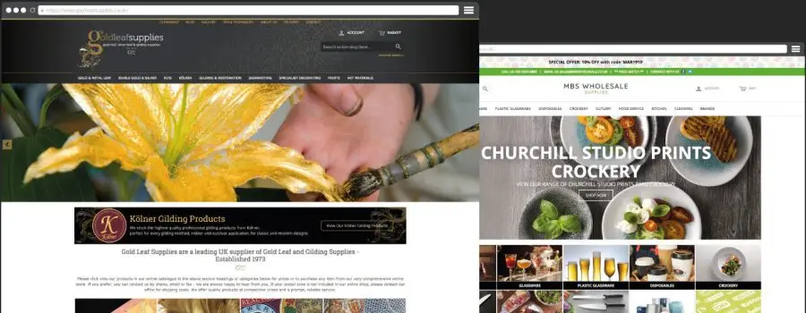 eCommerce web design