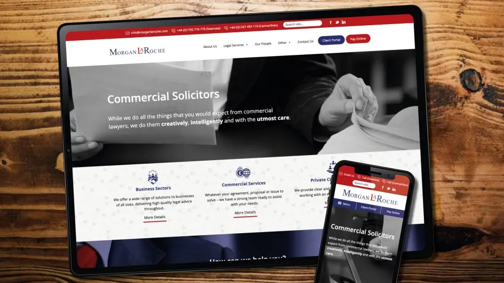 Web designers for Swansea based Solicitors