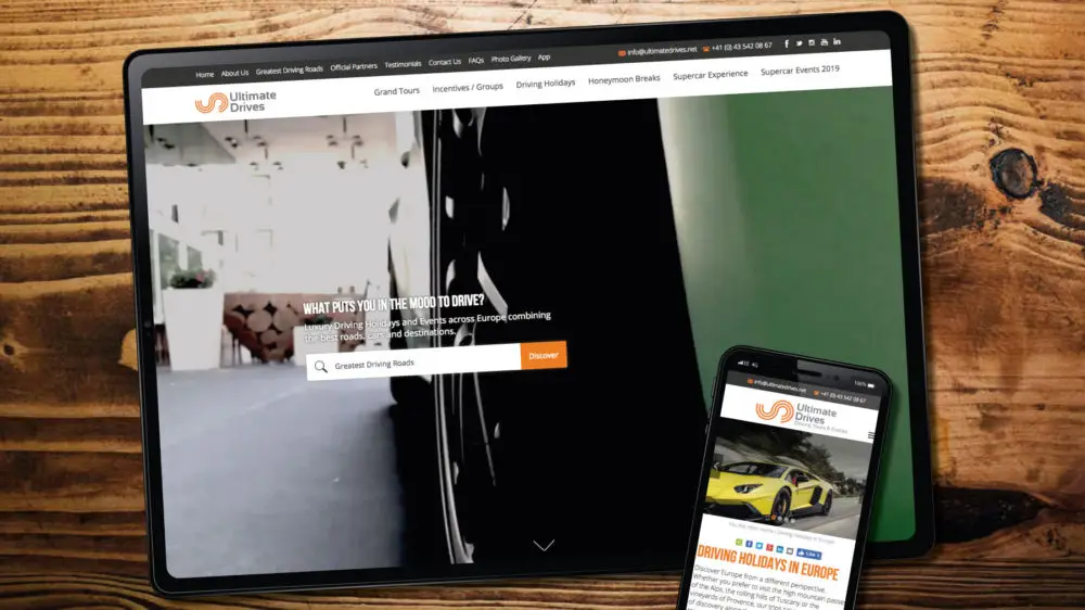 custom web design for performance car company