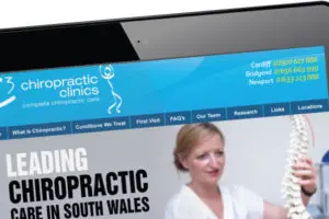 Website Launched for local chiropractor in Cardiff and Bridgend